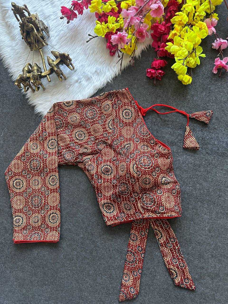 Ynf Cotton KESH209 BEA01 Readymade Blouses Wholesale Printed Blouse Cotton Blouse Party Wear Blouse Manufacturer