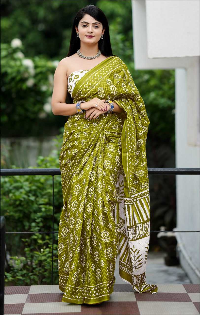 Ynf Cotton KESH224 Miss Juliana Sarees Wholesale Fancy Sarees Block Print Sarees Cotton Sarees Manufacturer