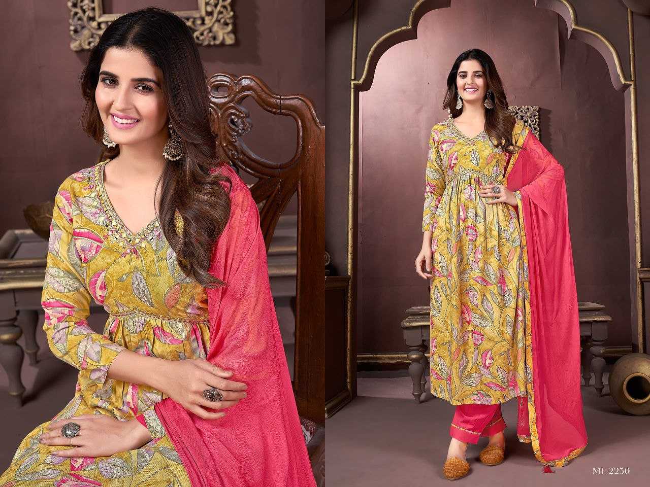 Ynf Cotton KESH354 GRM06 Suits & Dresses Wholesale Ladies Suits Alia Cut Suits Party wear suits Zari Work Suit Manufacturer