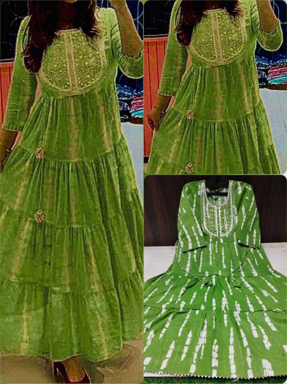 Ynf Cotton KESH354 GRM101 Gowns Wholesale Embroidery Gowns Party Wear Gowns Designer Gowns Manufacturer