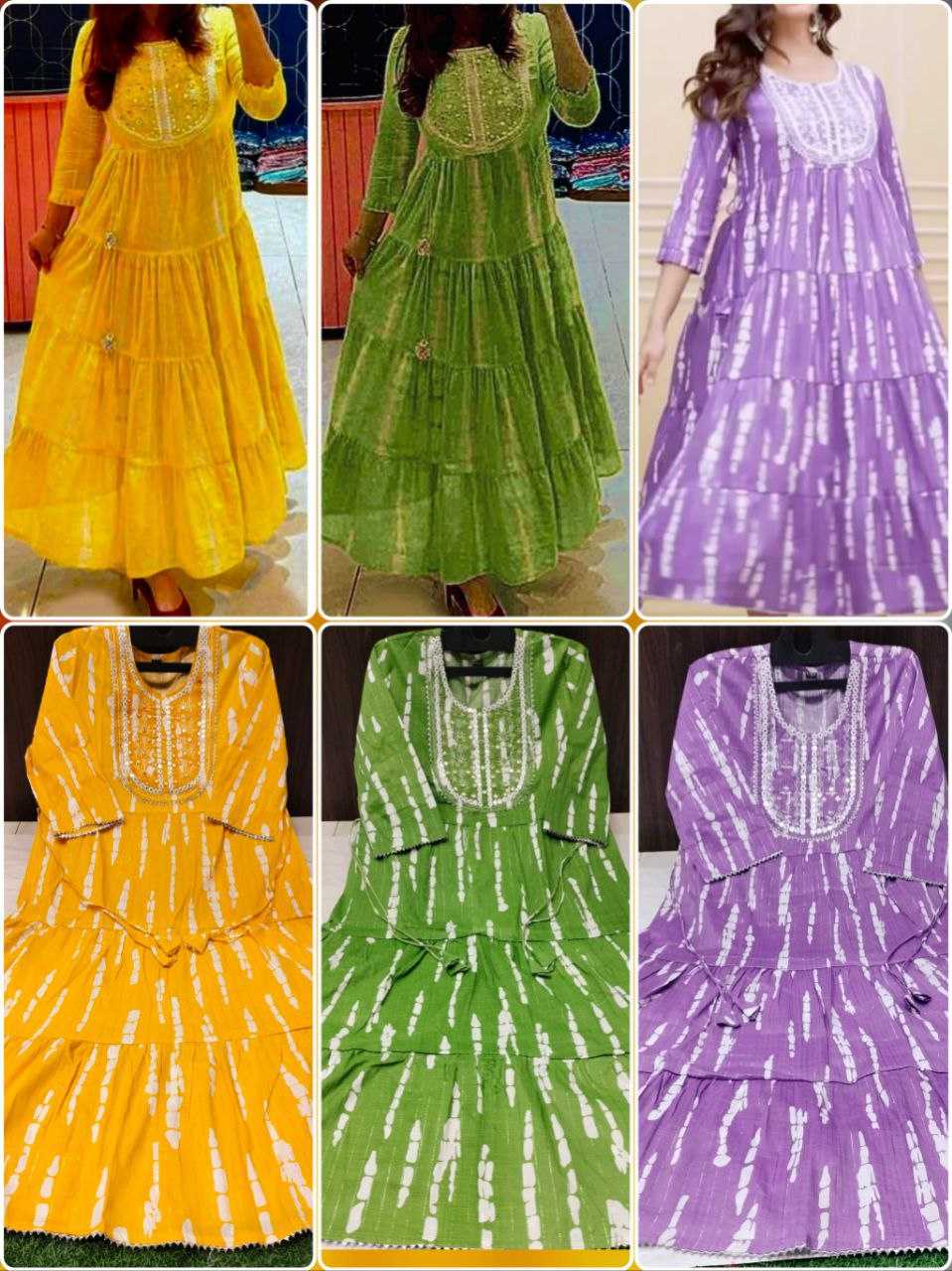 Ynf Cotton KESH354 GRM101 Gowns Wholesale Embroidery Gowns Party Wear Gowns Designer Gowns Manufacturer