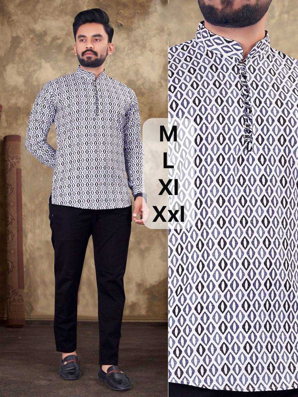 Ynf Cotton KESH358 SHE02 Mens Wear Diwali Collections Festive Collections Wholesale Mens Kurtas Men Cotton Kurta Men Short Kurta Manufacturer