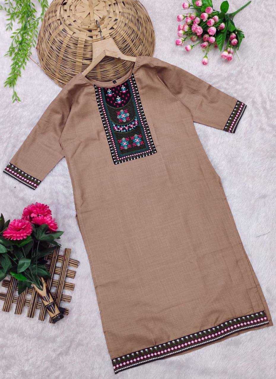 Ynf Cotton KESH358 SHE13 Kurti Diwali Collections Festive Collections Wholesale Casual Kurtis Cotton Kurtis Embroidered Kurtis Manufacturer