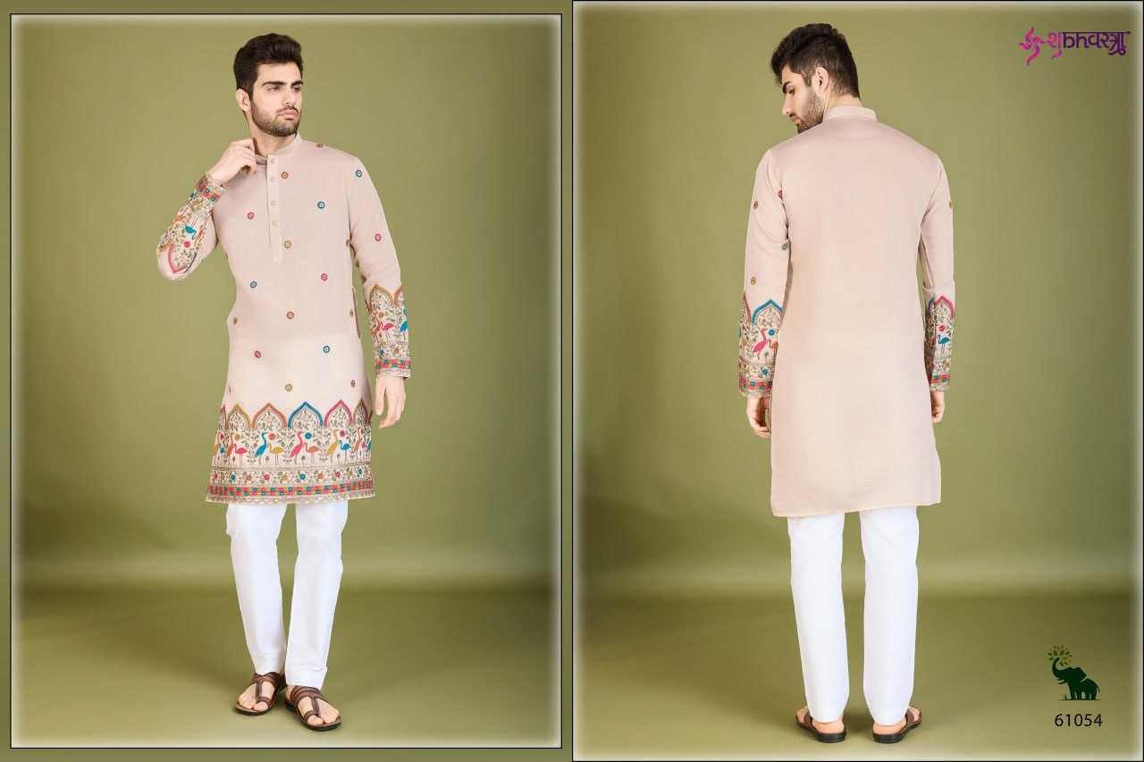 Ynf Cotton KESH417 SANSKRUTI STYLES Mens Wear Diwali Collections Festive Collections Wholesale Mens Kurtas Casual Wear Men Cotton Kurta Manufacturer