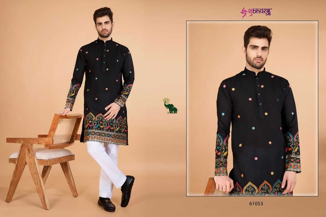 Ynf Cotton KESH417 SANSKRUTI STYLES Mens Wear Diwali Collections Festive Collections Wholesale Mens Kurtas Casual Wear Men Cotton Kurta Manufacturer