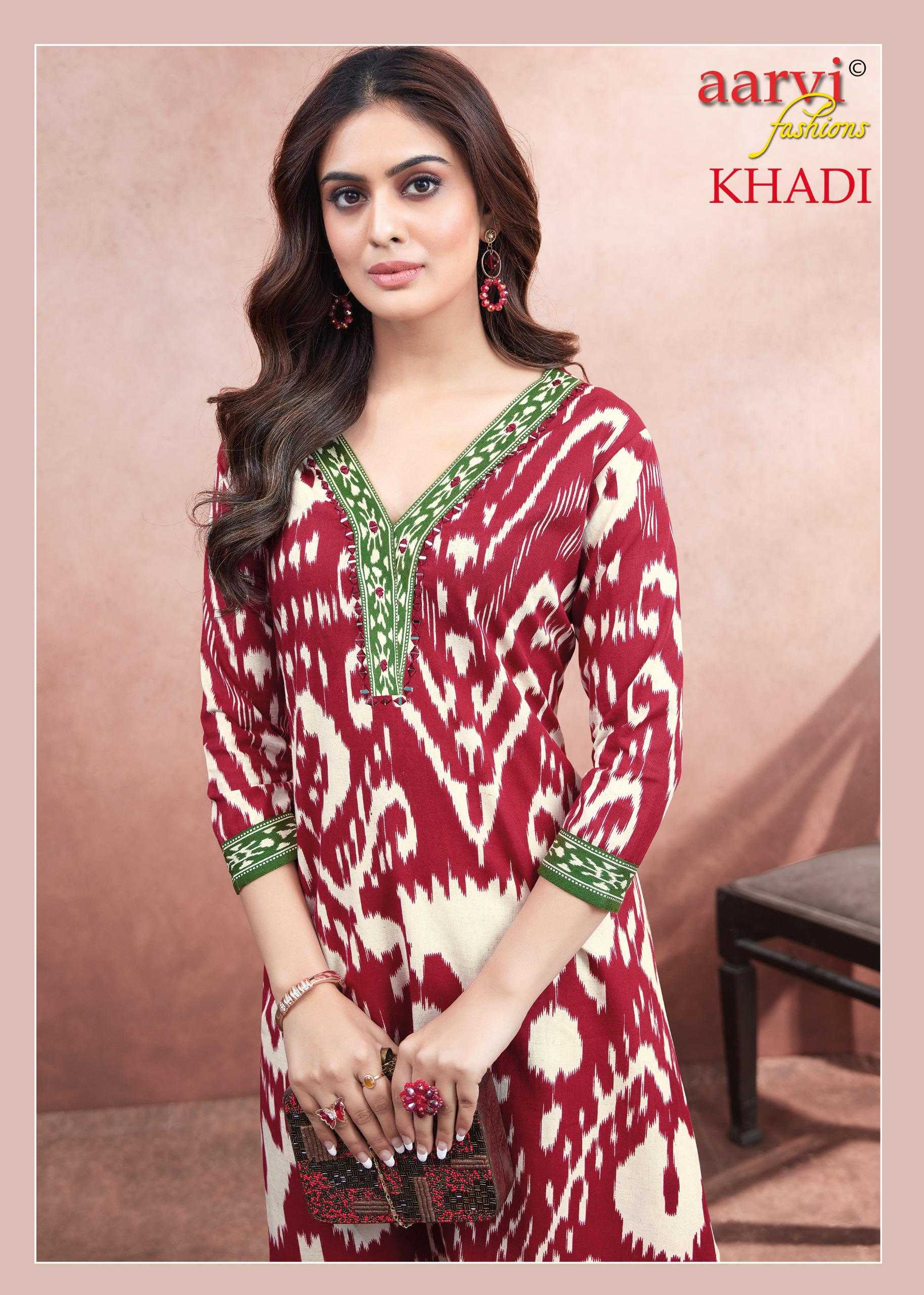 Ynf Cotton KESH443 AARVI-KHADI VOL 1 Setwise Collections Wholesale Kurtis Catalogs Manufacturer