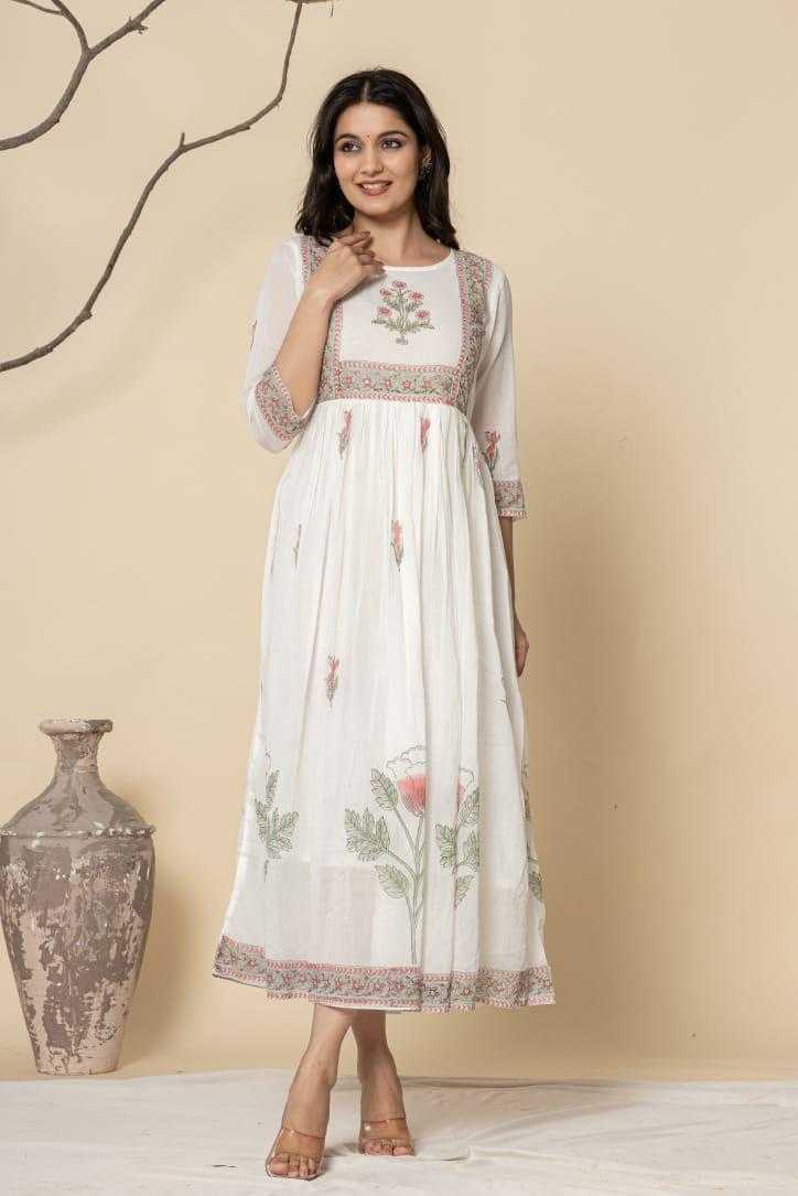 Ynf Cotton KESH443 Long flair gown Setwise Collections Wholesale Gowns Catalogs Manufacturer