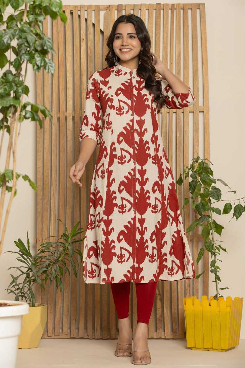 Ynf Cotton KESH470 3077 Kurti Rakhi Collections Wedding Collections Wholesale Printed Kurtis Cotton Kurtis Red Kurtis Manufacturer