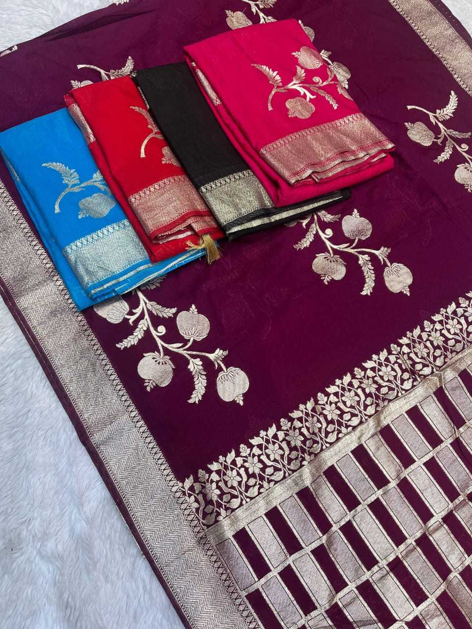 Ynf Crepe Silk RIN101 ANT46 Silk Sarees Rakhi Collections Festive Collections Wholesale Khadi Silk Sarees Crepe Silk Saree Zari Border Silk Sarees Manufacturer