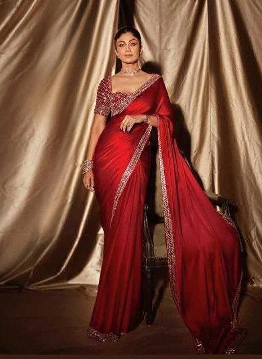 Ynf Crepe Silk RIN106 71 Bollywood Collections Wholesale Shilpa Shetty Sarees Manufacturer