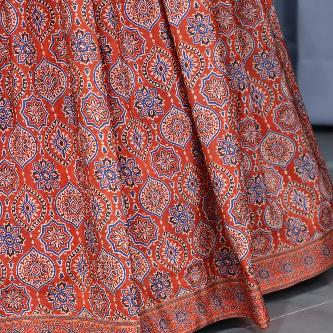 Ynf Crepe Silk RIN119 9025 Lehengas Wedding Collections Festive Collections Wholesale Silk Lehenga Printed Lehenga Lehenga With Cancan Manufacturer