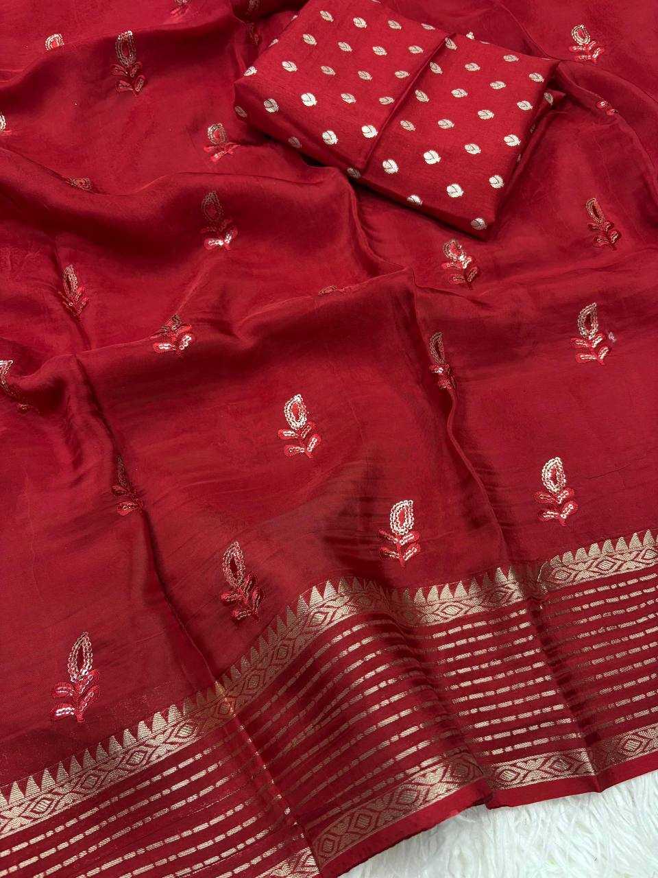 Ynf Crepe Silk RIN124 Tilak Viscose Crepe Saree Sarees Wedding Collections Festive Collections Wholesale Jacquard Saree Viscose Saree Sarees With Blouse Manufacturer