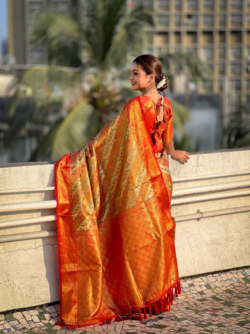 Ynf Dharmavaram Silk RIN116 REW69 Silk Sarees Wholesale Soft Silk Sarees Brocade Sarees Designer Silk Sarees Manufacturer