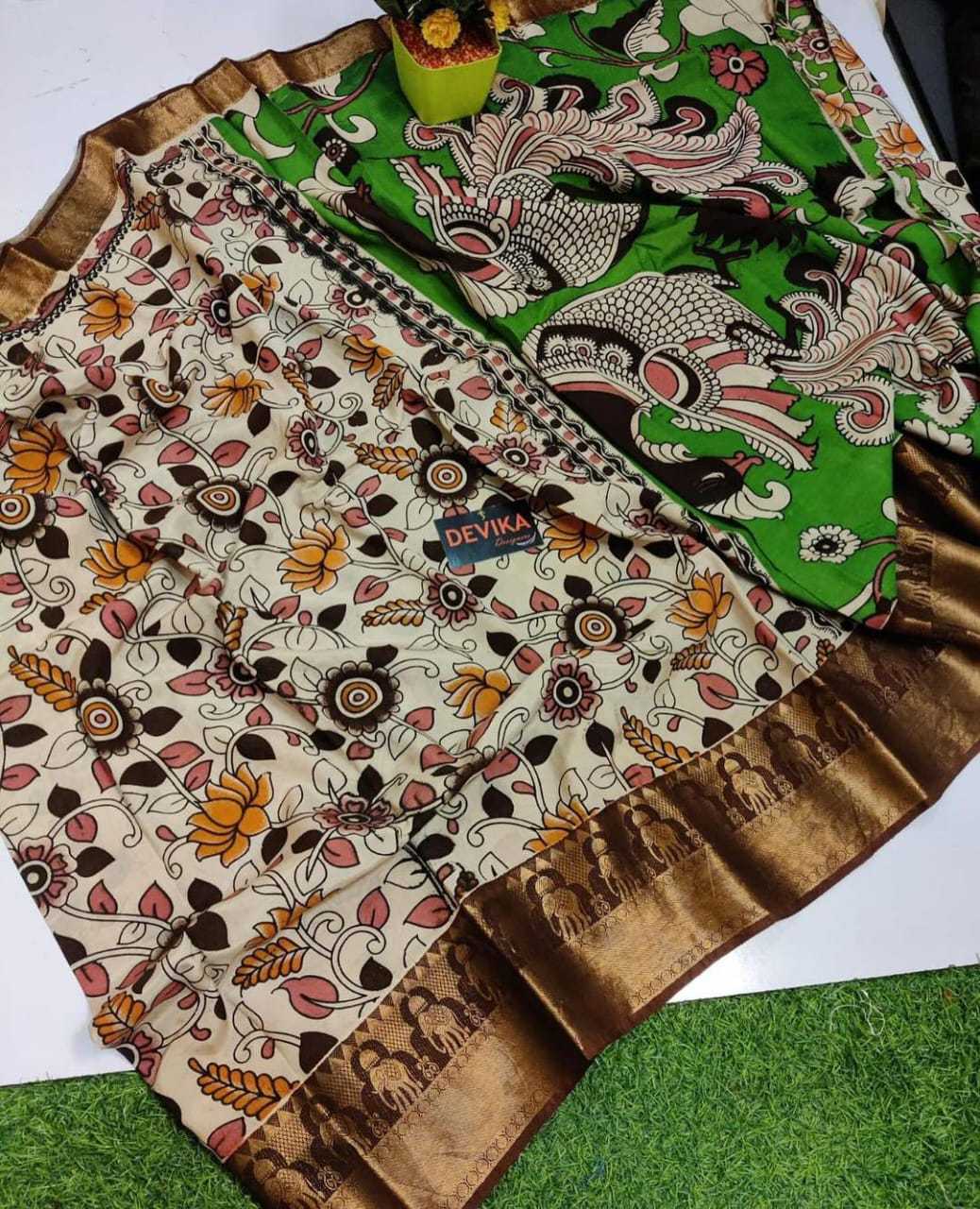 Ynf Dola Silk KESH418 MKD48 Sarees Silk Sarees Festive Collections Wholesale Dola Silk Sarees Kalamkari Sarees Lightweight Silk Sarees Manufacturer