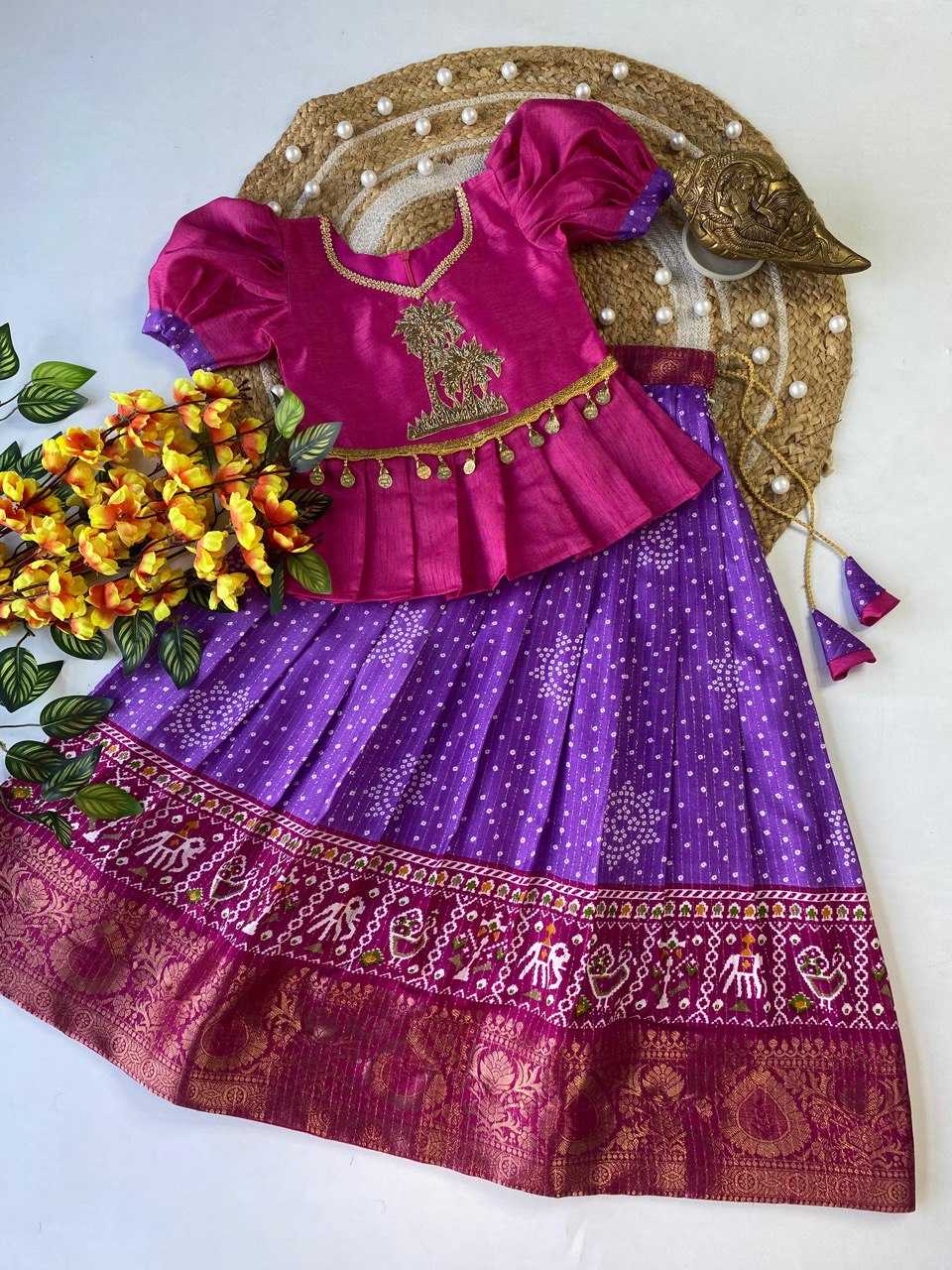 Ynf Dola Silk RIN115 REF05 Kids Wear Wholesale Kids Lehenga Kids Ethnic Wear Baby Girl Lehenga Manufacturer