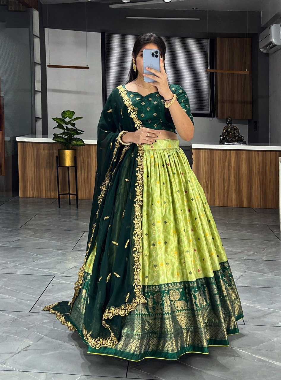 Ynf Dola Silk RIN119 7111 Lehengas Wedding Collections Festive Collections Wholesale Designer Lehenga Silk Lehenga Printed Lehenga Manufacturer