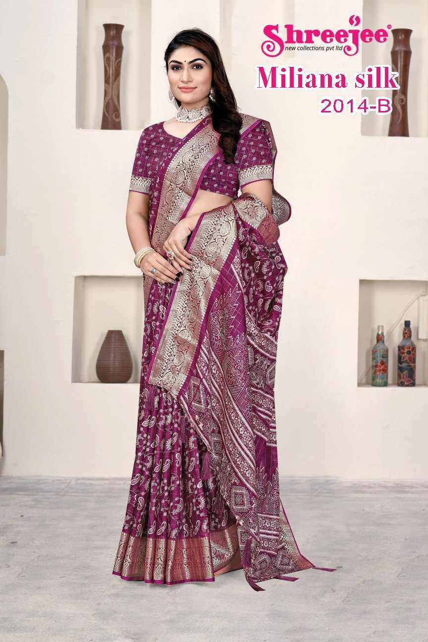 Ynf Fancy KESH441 Miliana silk-2014 Setwise Collections Wholesale Printed Sarees Catalogs Manufacturer