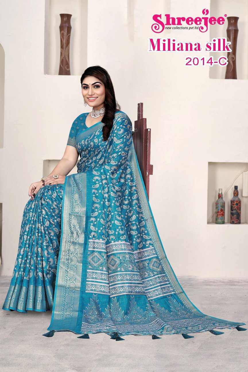 Ynf Fancy KESH441 Miliana silk-2014 Setwise Collections Wholesale Printed Sarees Catalogs Manufacturer