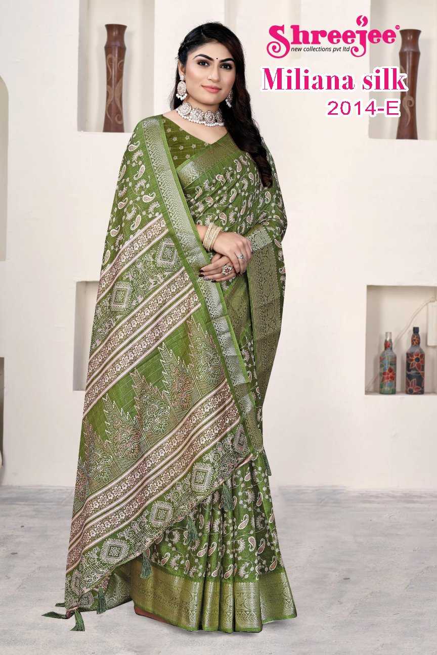 Ynf Fancy KESH441 Miliana silk-2014 Setwise Collections Wholesale Printed Sarees Catalogs Manufacturer