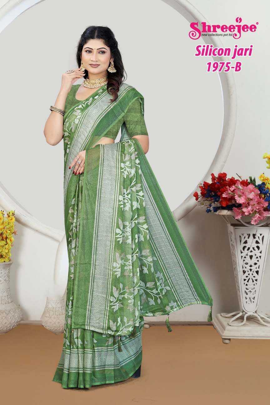 Ynf Fancy KESH441 SILICON JARI-1975 Setwise Collections Wholesale Printed Sarees Catalogs Manufacturer