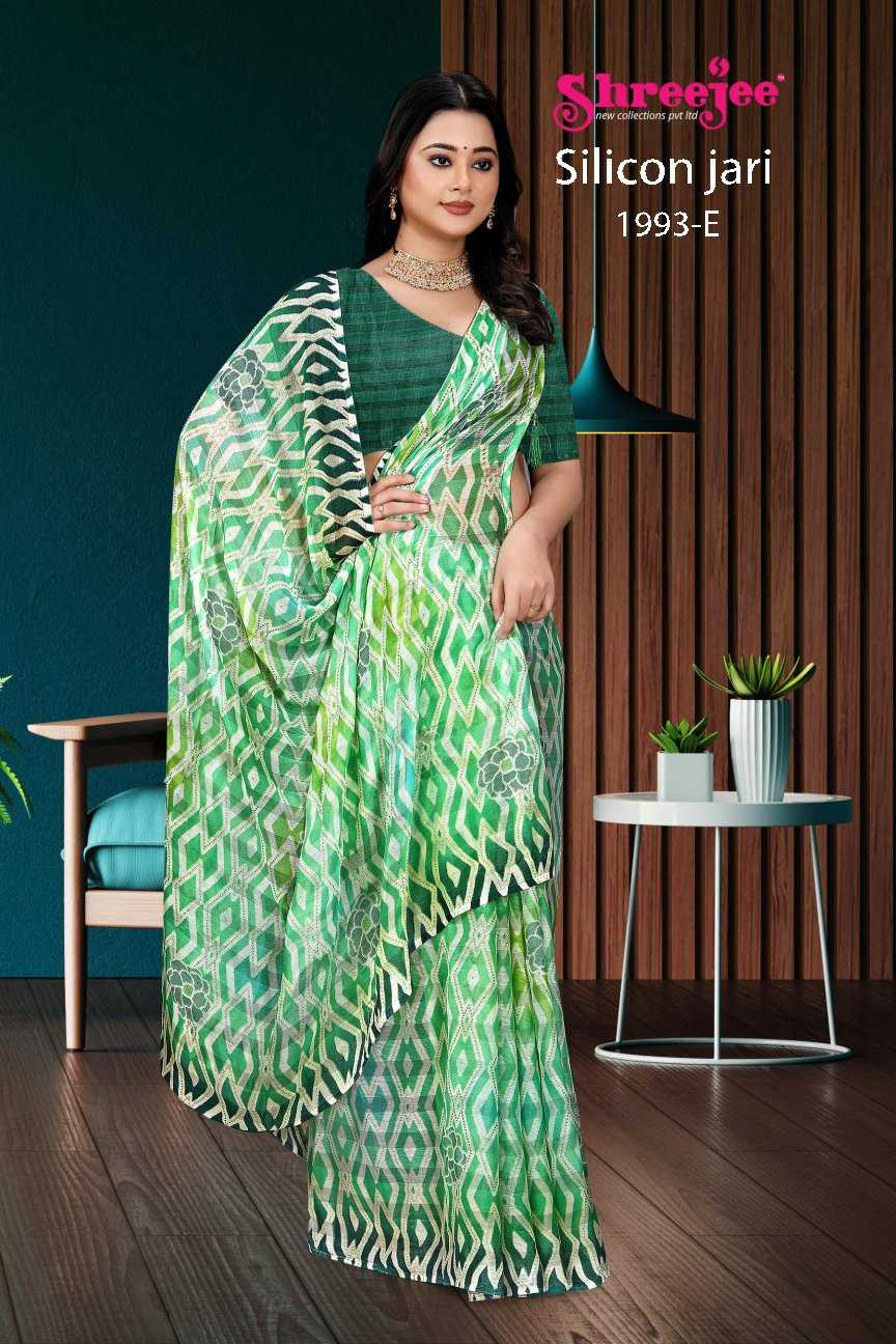 Ynf Fancy KESH441 SILICON JARI-1993 Setwise Collections Wholesale Printed Sarees Catalogs Manufacturer