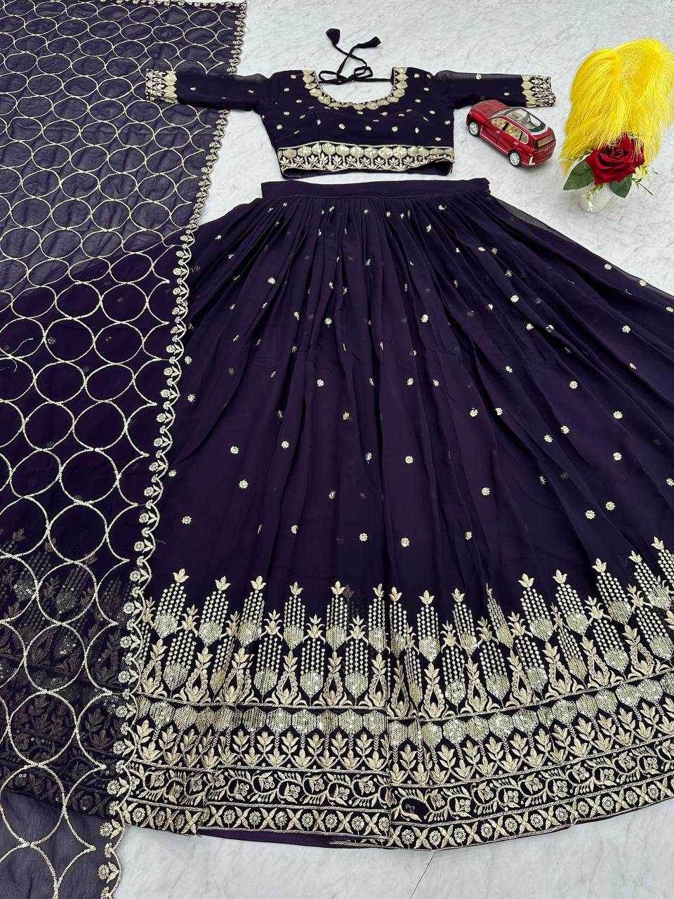 Ynf Faux Georgette KESH120 223 Lehengas Wedding Collections Festive Collections Wholesale Embroidered Lehenga Designer Lehenga Choli Georgette Lehenga Manufacturer