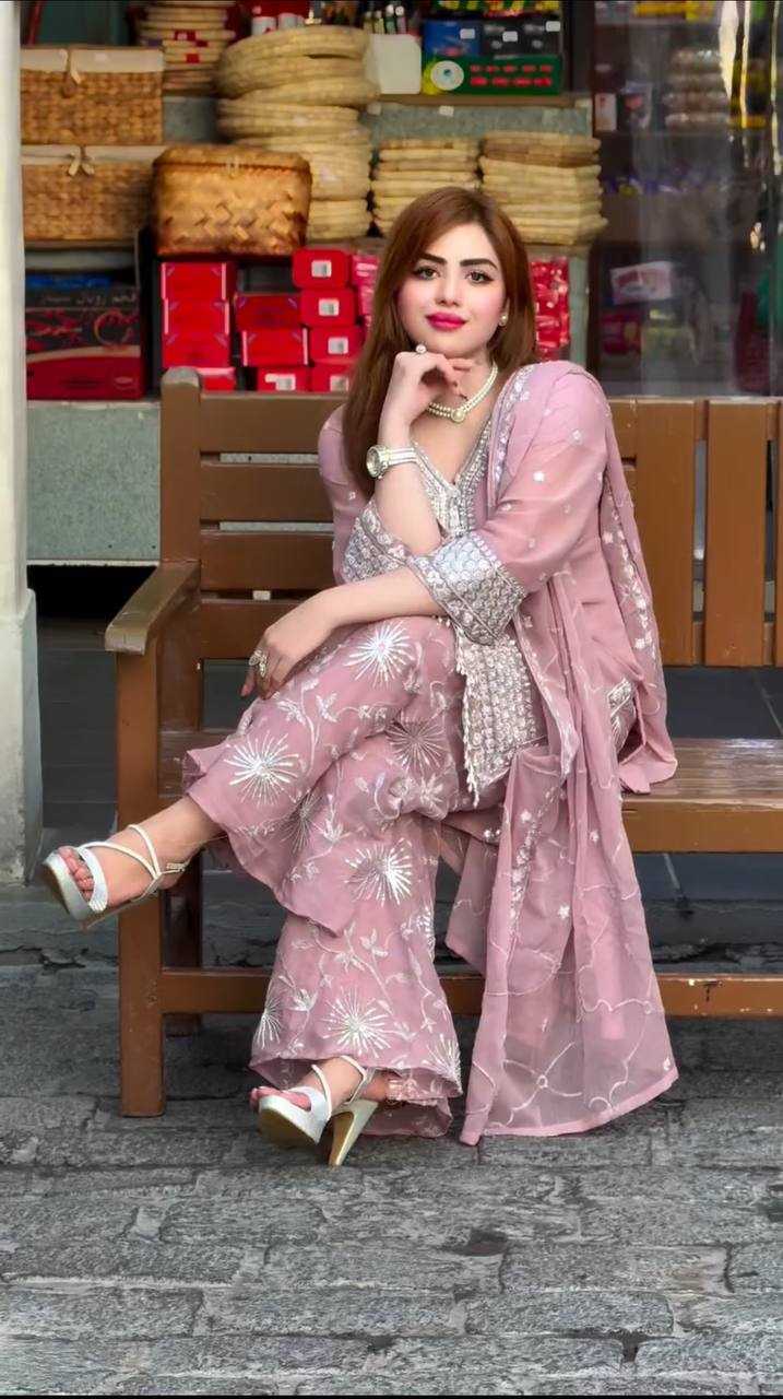 Ynf Faux Georgette KESH121 836 Suits & Dresses Wedding Collections Festive Collections Wholesale Sharara Salwar Suits Palazzo Suit Party wear suits Manufacturer