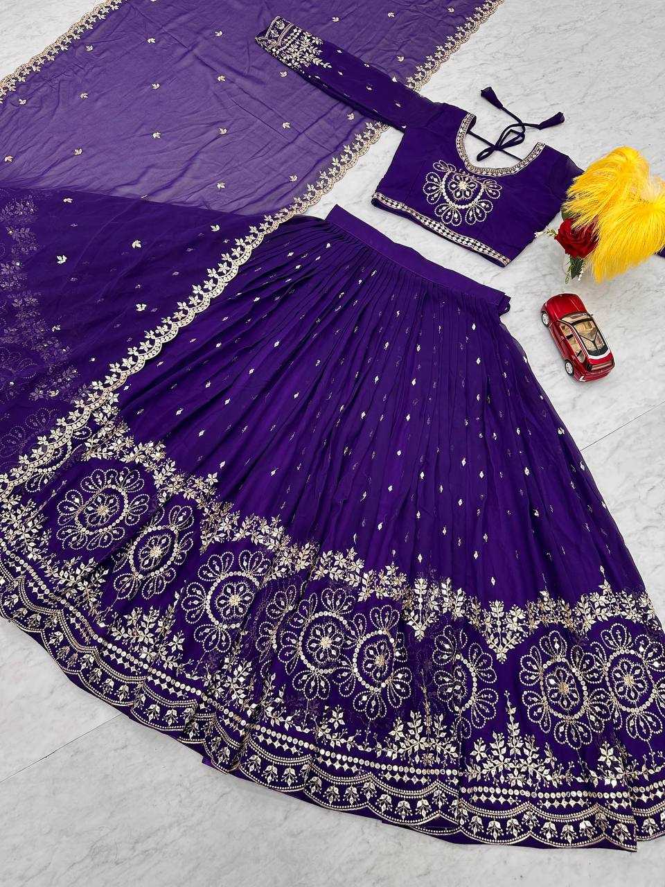 Ynf Faux Georgette KESH187 016 Lehengas Wholesale Bollywood Lehenga Choli Georgette Lehenga Sequins Lehenga Manufacturer