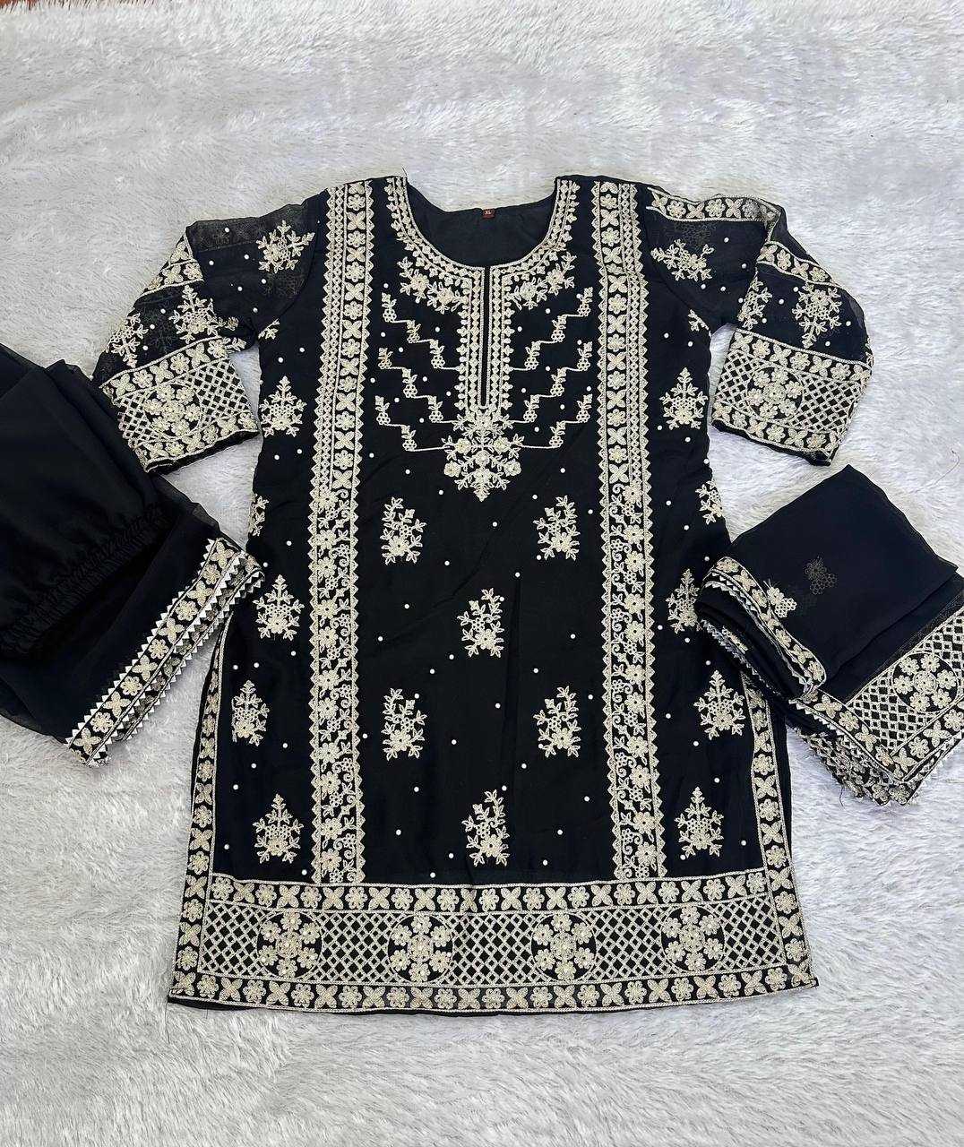 Ynf Faux Georgette KESH358 SHE15 Suits & Dresses Wedding Collections Festive Collections Wholesale Ladies Suits Georgette Suit Wedding Outfits Manufacturer