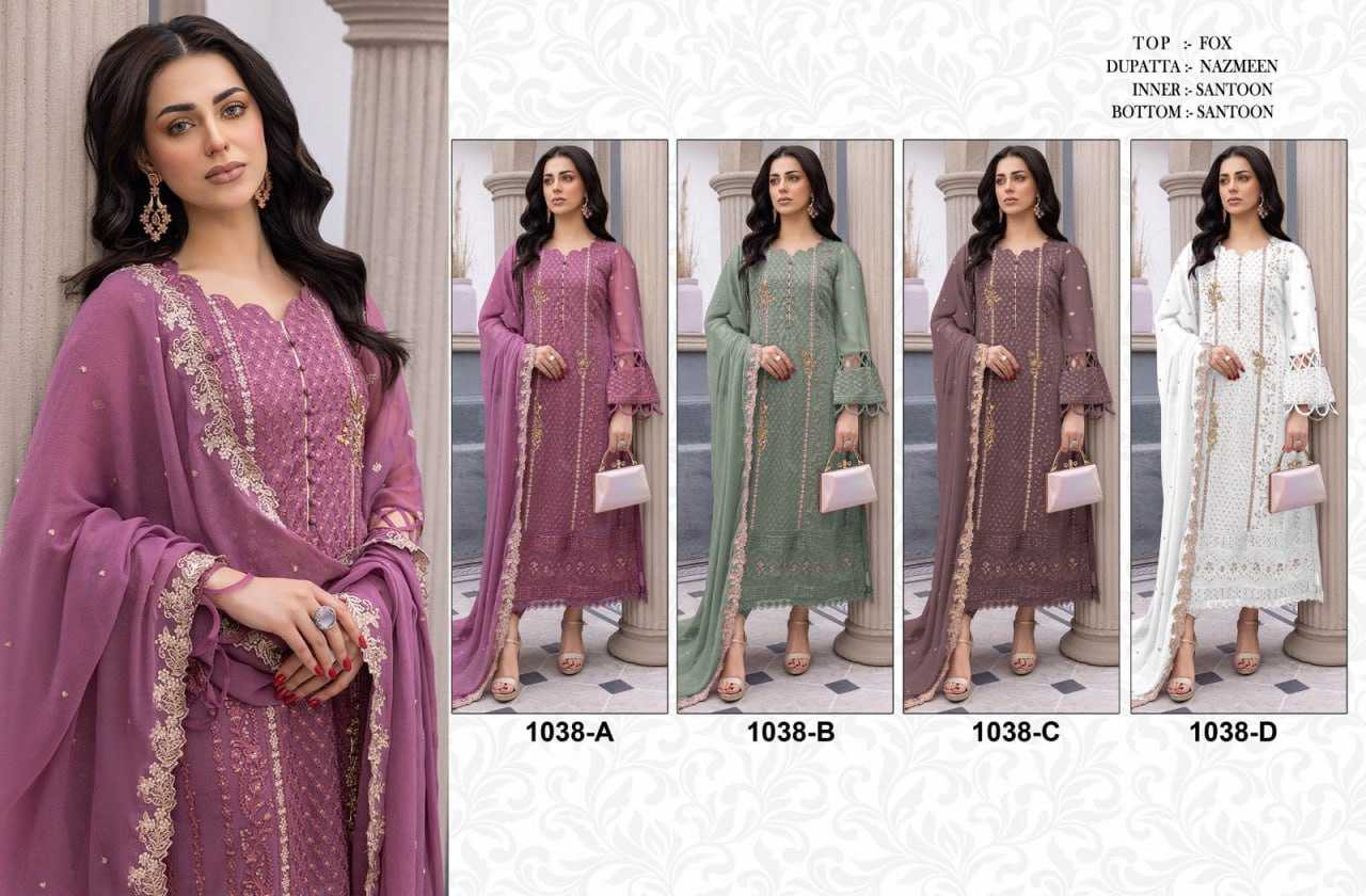 Ynf Faux Georgette KESH379 Pakistani 1038 Suits & Dresses Wedding Collections Festive Collections Wholesale Embroidery Suits Georgette Suit Designer Suits Manufacturer