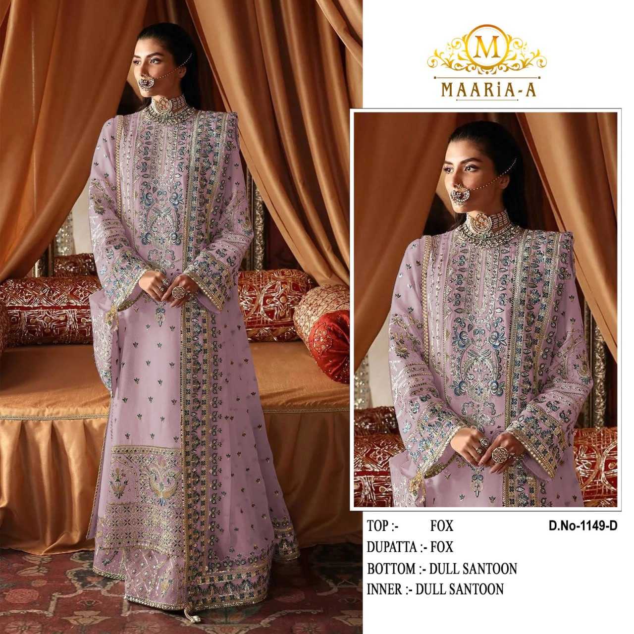 Ynf Faux Georgette KESH379 Pakistani 1149 Suits & Dresses Wedding Collections Festive Collections Wholesale Embroidery Suits Georgette Suit Designer Suits Manufacturer