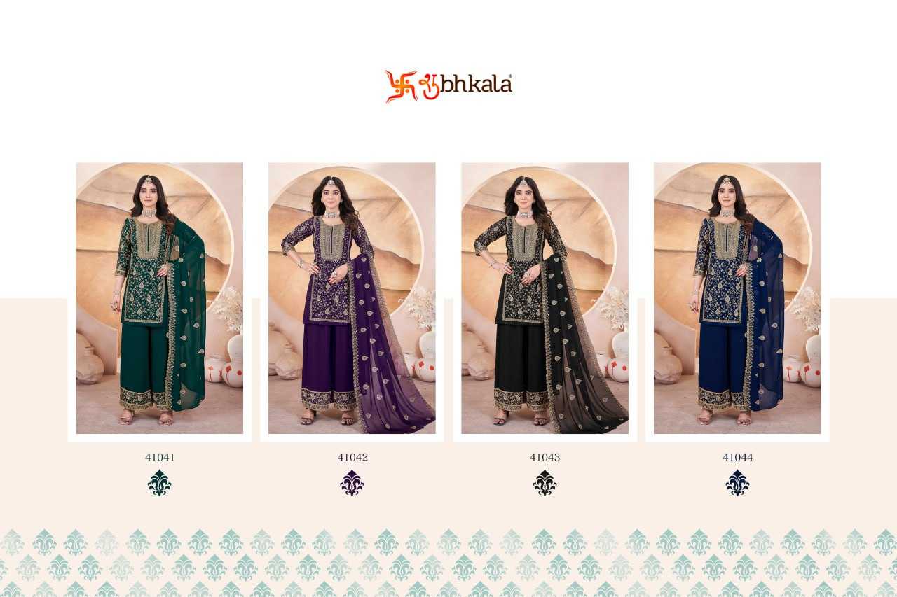 Ynf Faux Georgette KESH417 GULZAAR Suits & Dresses Wedding Collections Festive Collections Wholesale Sharara Salwar Suits Party Wear Dresses Wedding Outfits Manufacturer