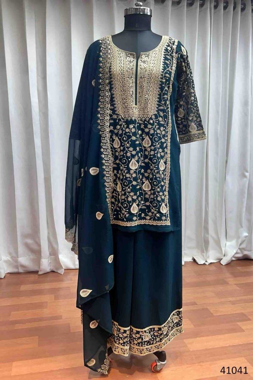 Ynf Faux Georgette KESH417 GULZAAR Suits & Dresses Wedding Collections Festive Collections Wholesale Sharara Salwar Suits Party Wear Dresses Wedding Outfits Manufacturer