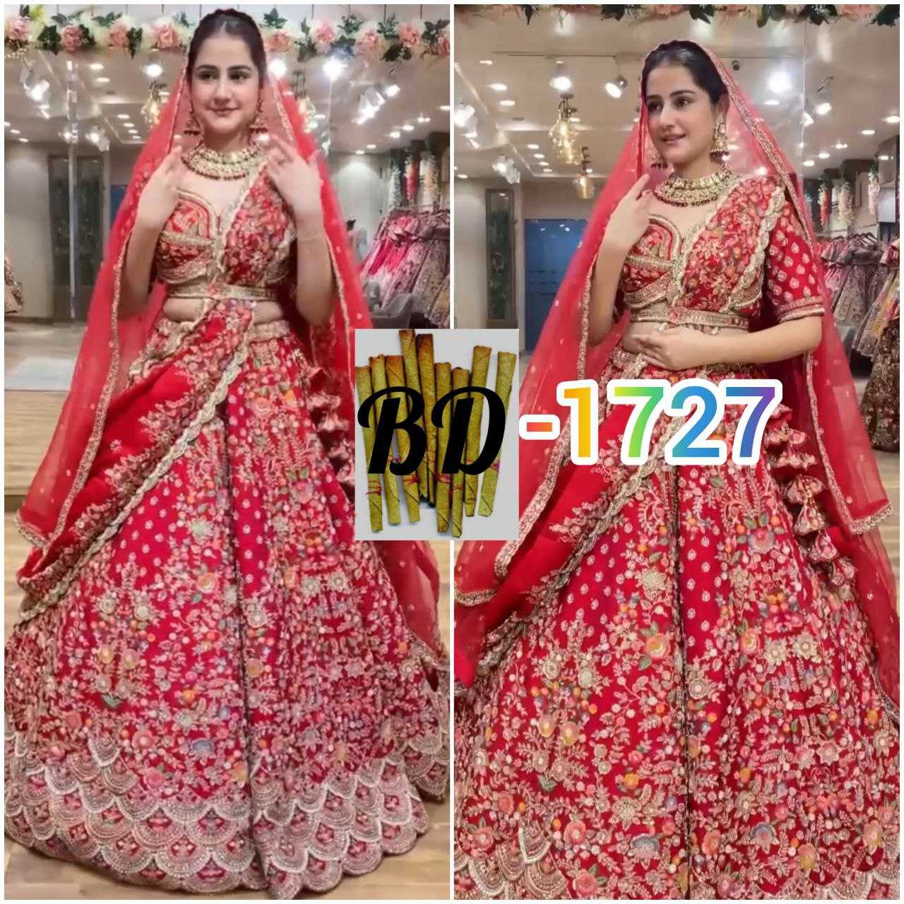 Ynf Faux Georgette RIN108 1727 Lehengas Wedding Collections Festive Collections Wholesale Embroidered Lehenga Georgette Lehenga Sequins Lehenga Manufacturer