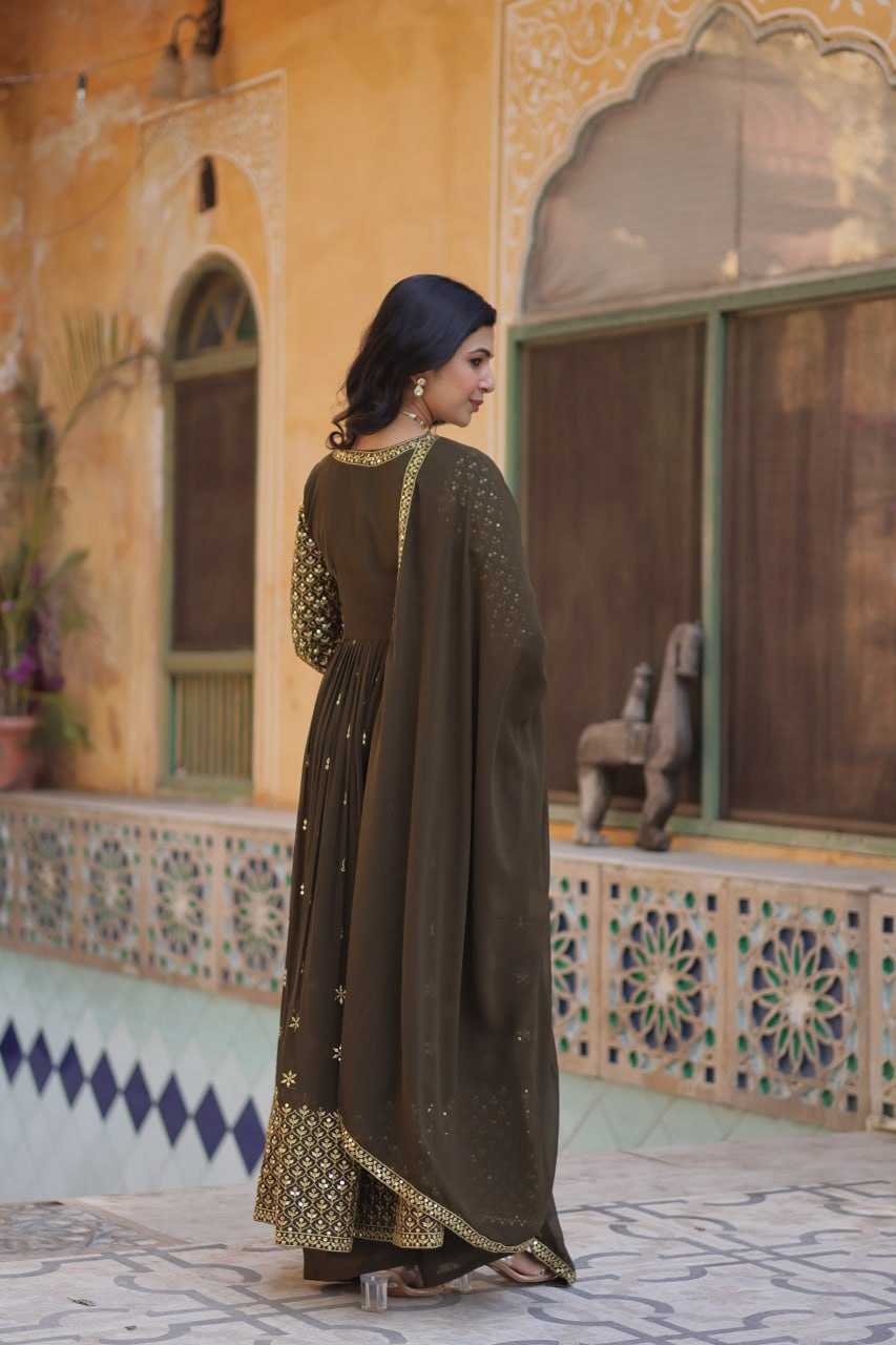 Ynf Faux Georgette RIN136 1149 Suits & Dresses Diwali Collections Wedding Collections Wholesale Embroidery Suits Georgette Suit Wedding Outfits Manufacturer