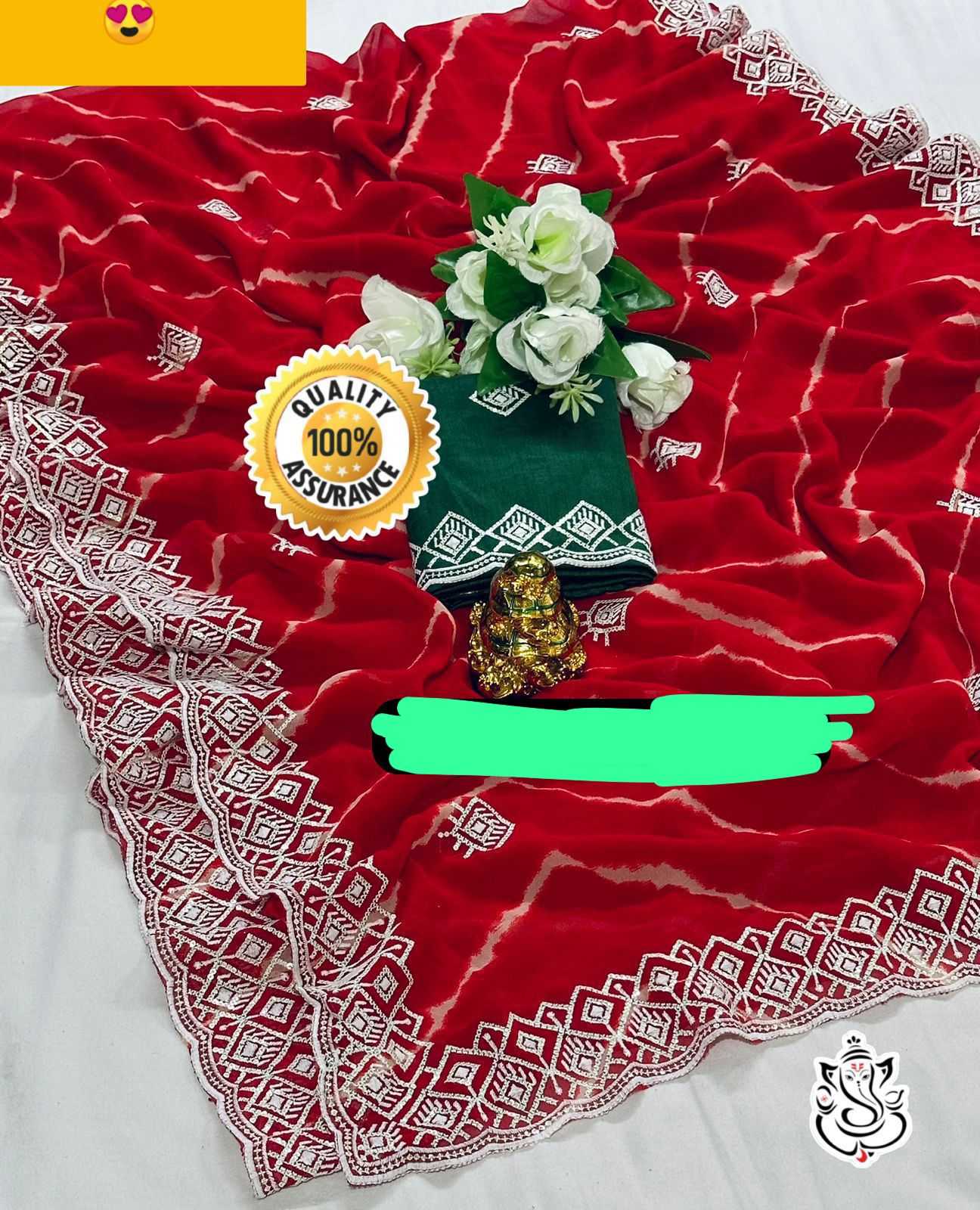 Ynf Georgette KESH285 ADS02 Sarees Wholesale Designer Sarees Leheriya Sarees Traditional Sarees Manufacturer