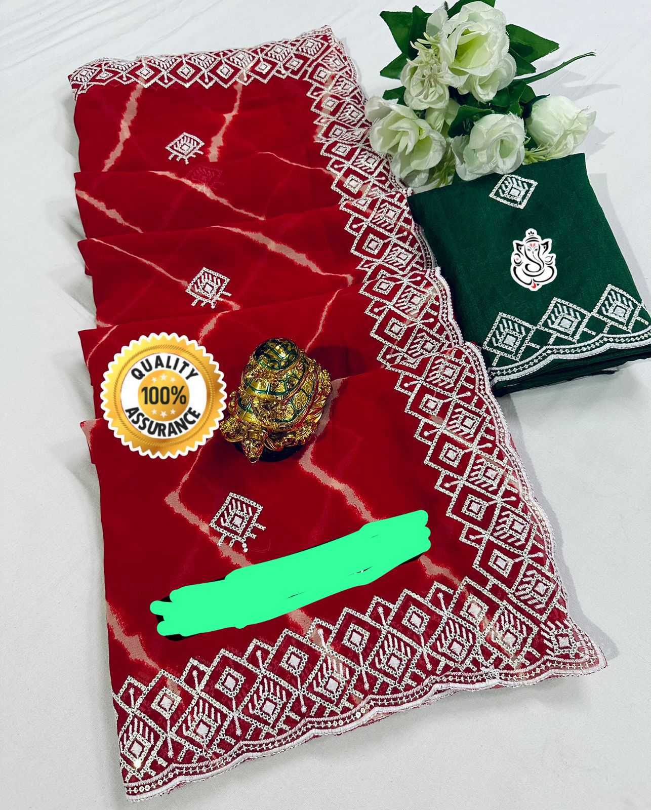 Ynf Georgette KESH285 ADS02 Sarees Wholesale Designer Sarees Leheriya Sarees Traditional Sarees Manufacturer