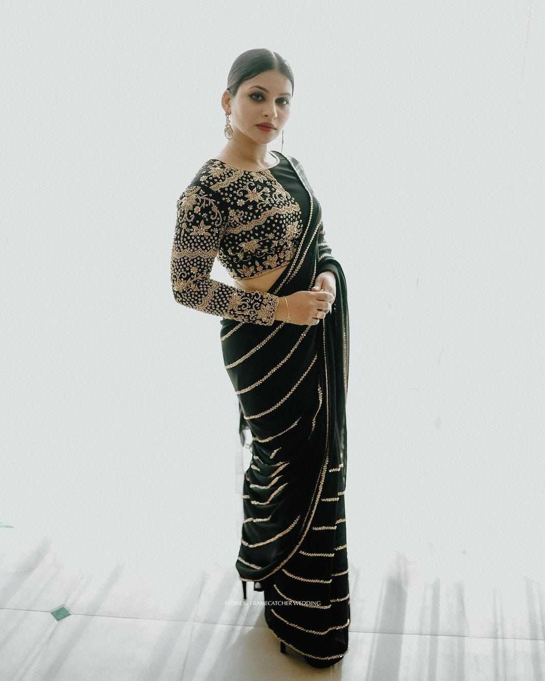 Ynf Georgette KESH391 1115 Sarees Wholesale Designer Sarees Georgette Sarees Black Sarees Manufacturer