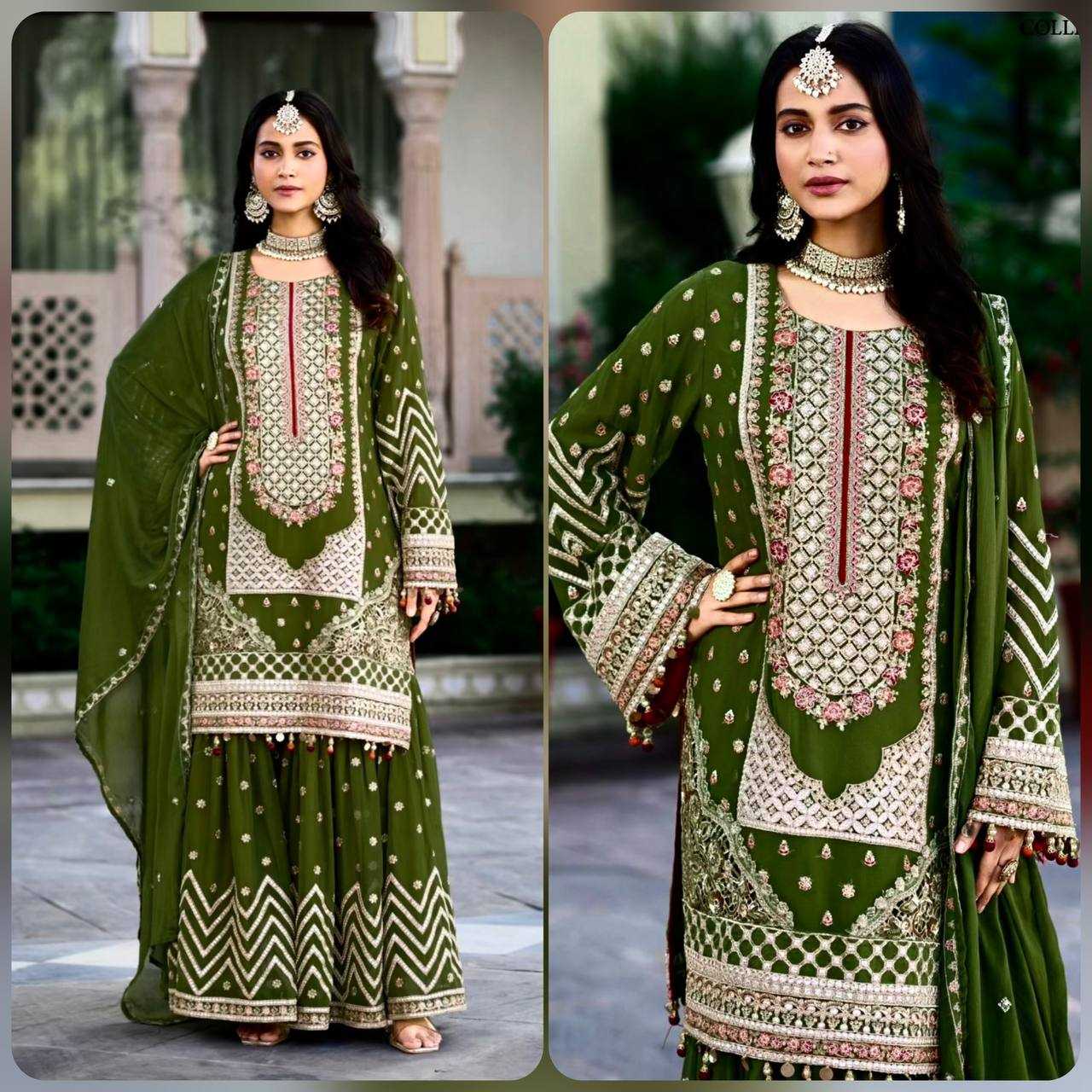 Ynf Georgette KESH399 3144 Suits & Dresses Islamic Clothing Festive Collections Wholesale Embroidery Suits Party wear suits Eid Collections Manufacturer