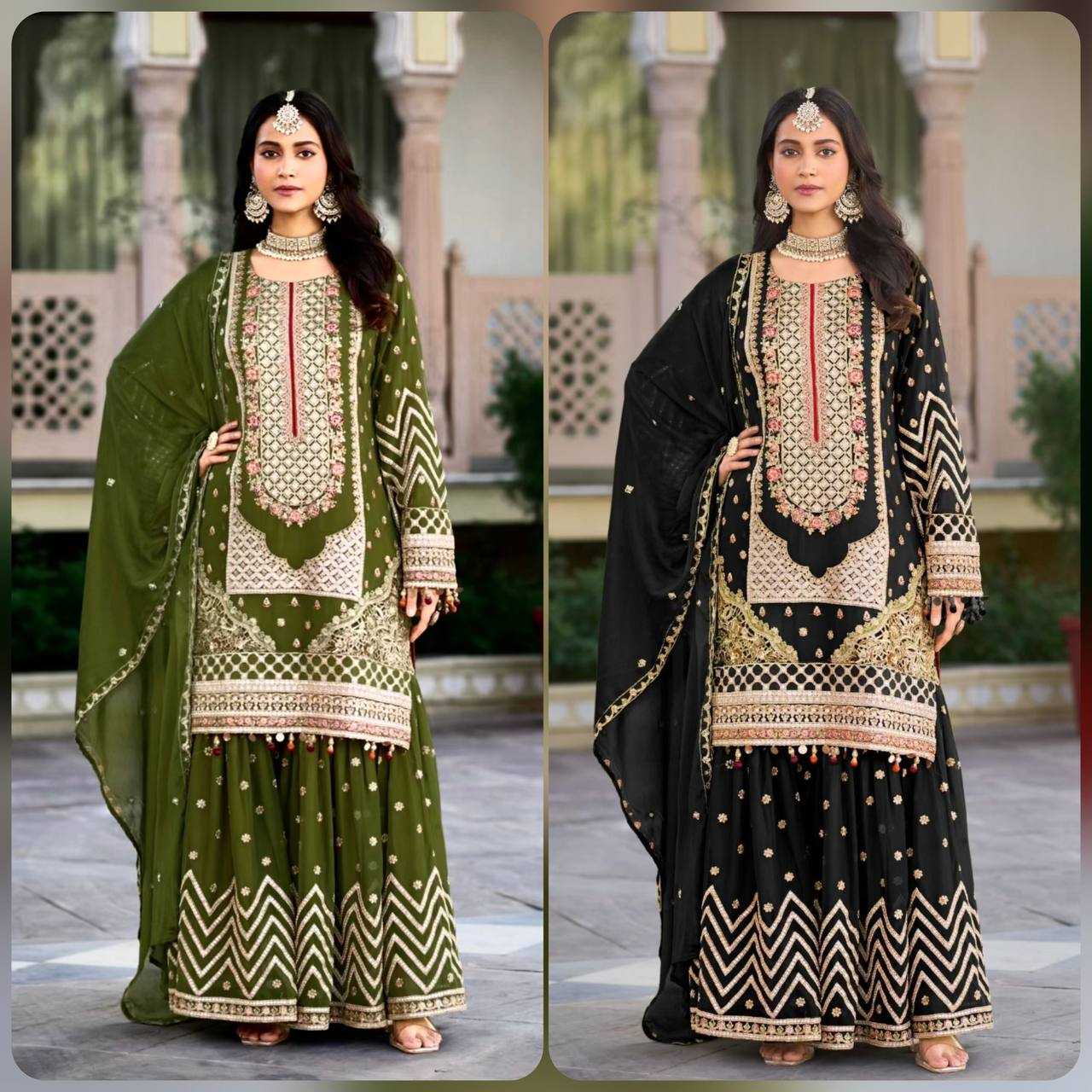 Ynf Georgette KESH399 3144 Suits & Dresses Islamic Clothing Festive Collections Wholesale Embroidery Suits Party wear suits Eid Collections Manufacturer