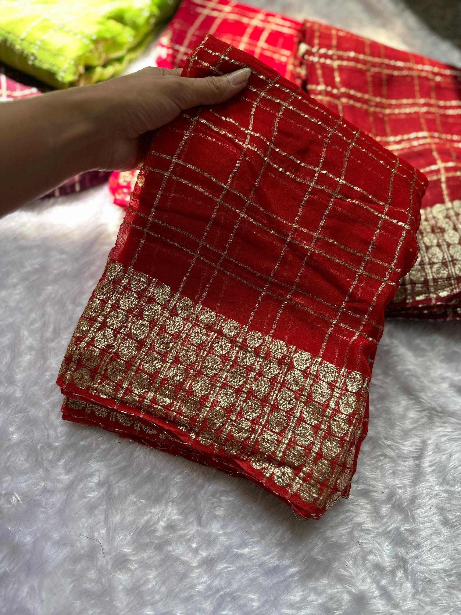 Ynf Georgette RIN104 APE66 Sarees Durga Pooja Sarees Festive Collections Wholesale Designer Sarees Georgette Sarees Zari Border Sarees Manufacturer