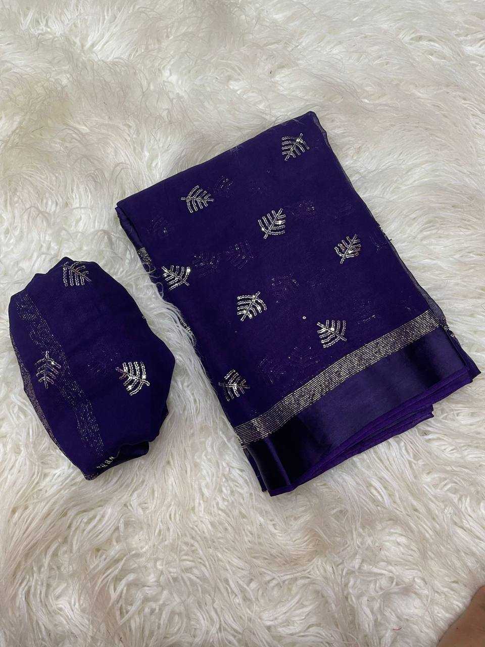 Ynf Georgette RIN124 Epic Satin Christmas Sarees Wedding Collections Festive Collections Wholesale Georgette Sarees Sequence Sarees Embroidered Sarees Manufacturer