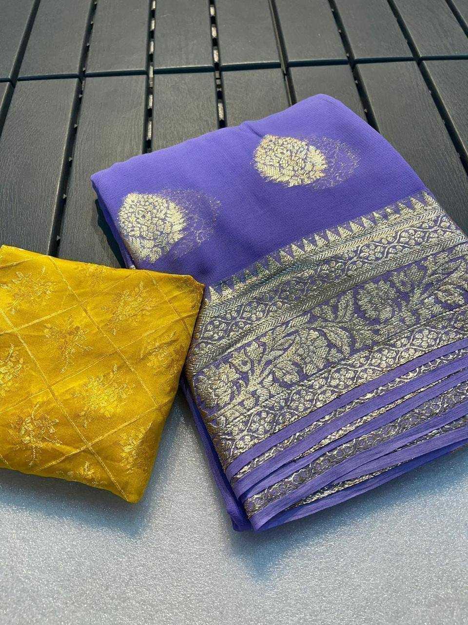 Ynf Georgette RIN124 RIE29 Sarees Diwali Collections Festive Collections Wholesale Georgette Sarees Viscose Saree Sarees With Blouse Manufacturer