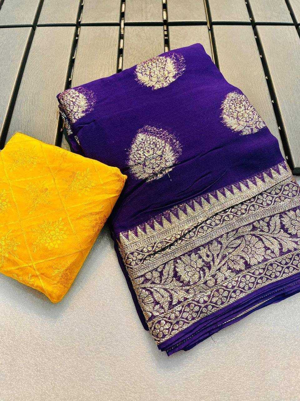 Ynf Georgette RIN124 RIE29 Sarees Diwali Collections Festive Collections Wholesale Georgette Sarees Viscose Saree Sarees With Blouse Manufacturer