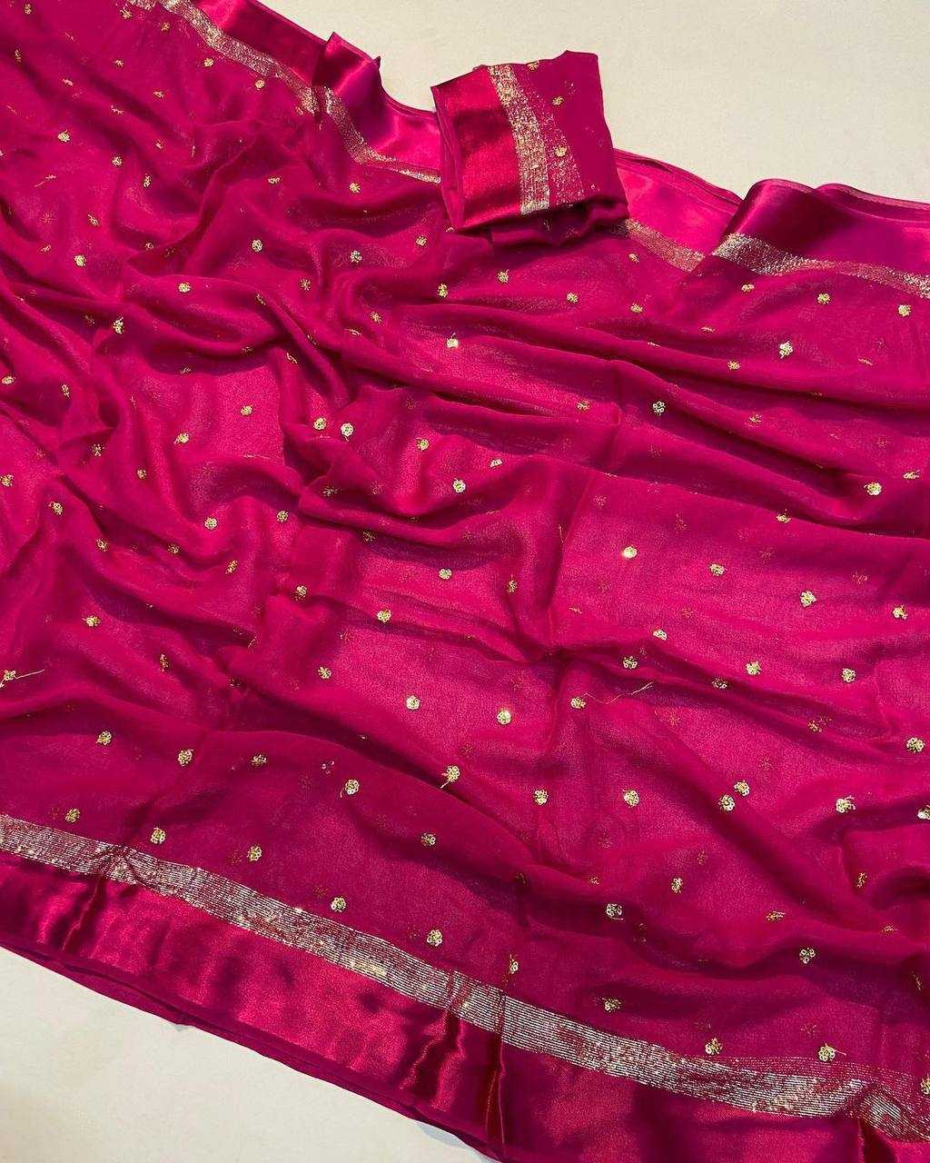 Ynf Georgette RIN124 RIE35 Sarees Diwali Collections Festive Collections Wholesale Georgette Sarees Sequence Sarees Viscose Saree Manufacturer