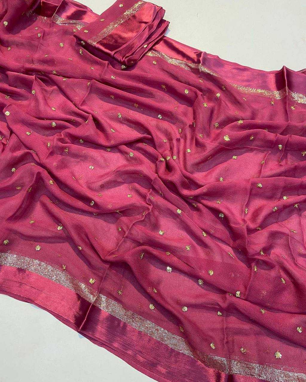 Ynf Georgette RIN124 RIE35 Sarees Diwali Collections Festive Collections Wholesale Georgette Sarees Sequence Sarees Viscose Saree Manufacturer