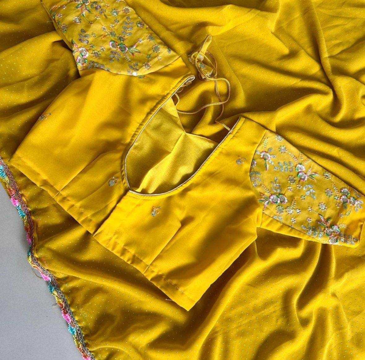 Ynf Georgette RIN124 RIE37 Sarees Wedding Collections Festive Collections Wholesale Georgette Sarees Embroidered Sarees Sarees With Blouse Manufacturer