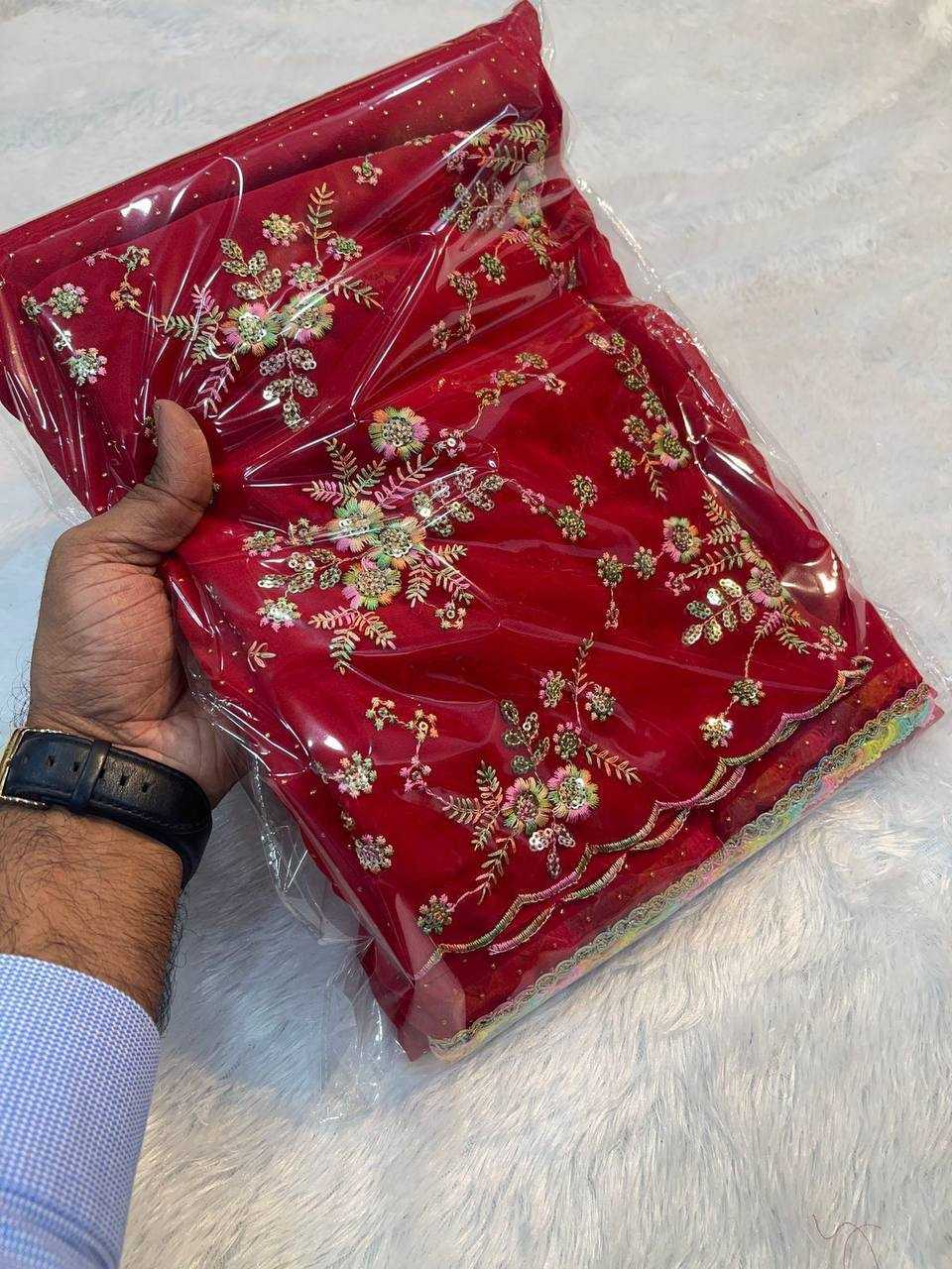 Ynf Georgette RIN124 RIE37 Sarees Wedding Collections Festive Collections Wholesale Georgette Sarees Embroidered Sarees Sarees With Blouse Manufacturer