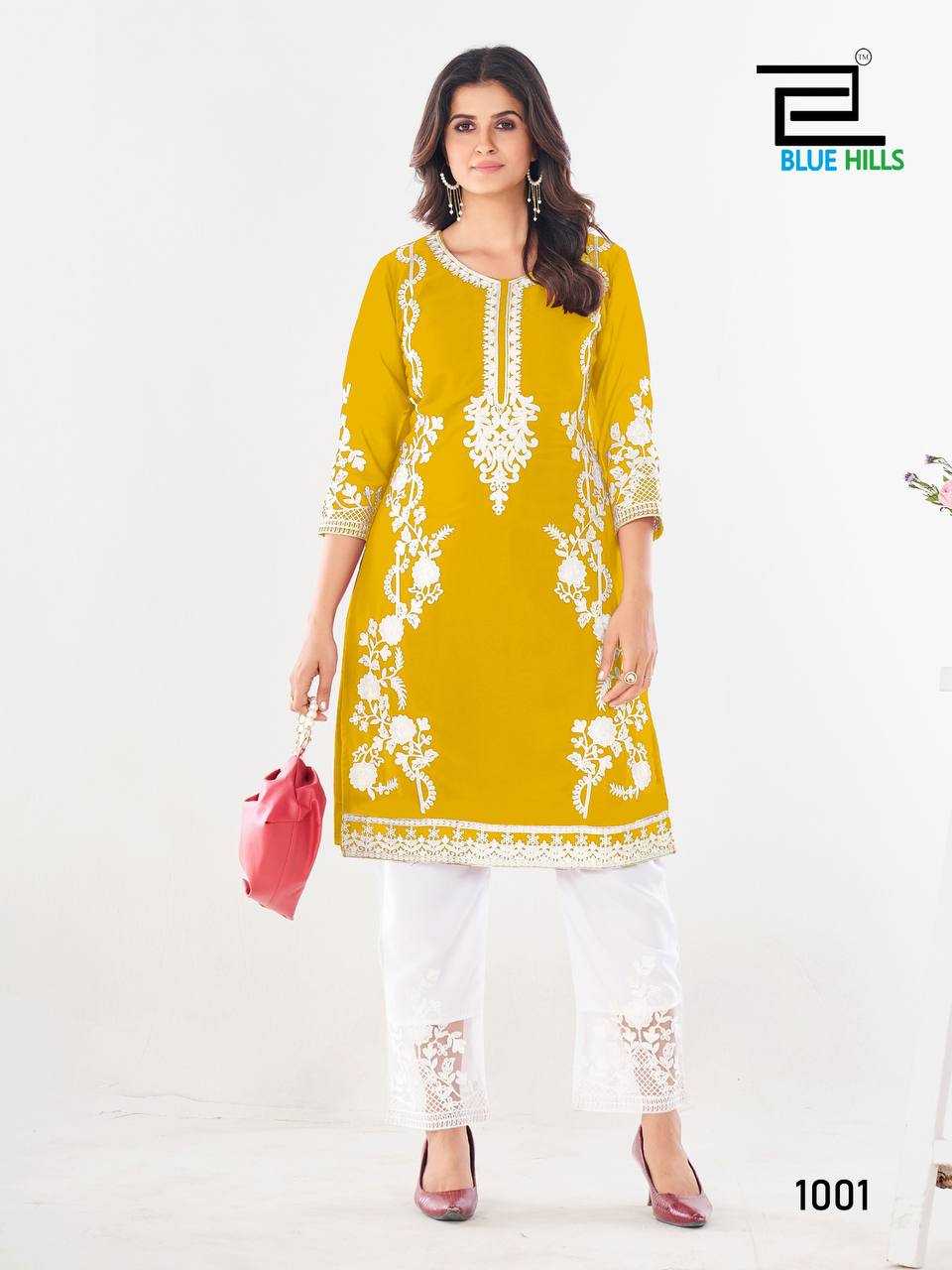 Ynf Georgette RIN125 Noori Kurti Wholesale Embroidered Kurtis Straight Kurtis Kurti With Pants Manufacturer