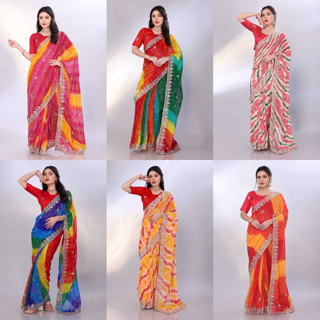 Ynf Georgette RIN188 Audi Sarees Sarees Wedding Collections Festive Collections Wholesale Printed Sarees Georgette Sarees Embroidered Sarees Manufacturer